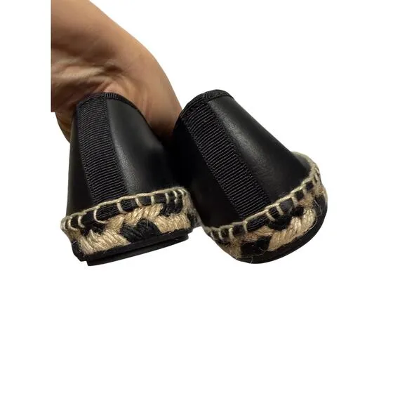 J. Crew Leather Espadrille Mary Jane Flats NWT Sz. 8