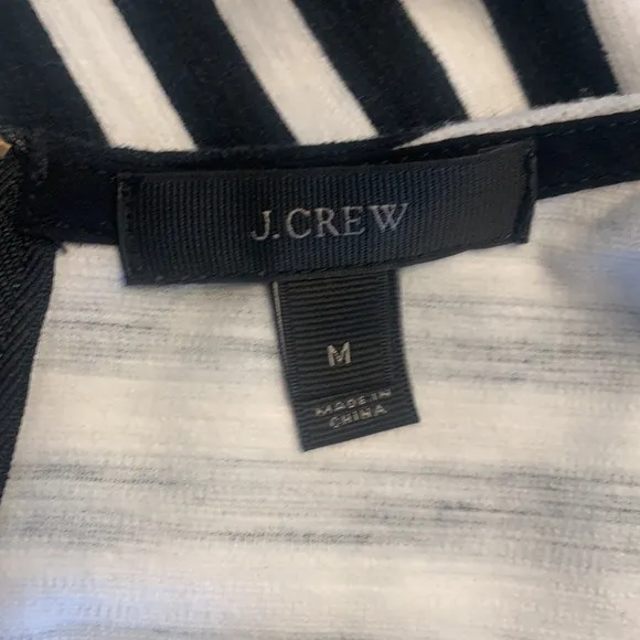 J. Crew ~ Nautical Striped Dress Black/White~ Size Medium