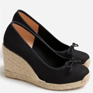 J Crew Seville made-in-Spain espadrille wedges BT393