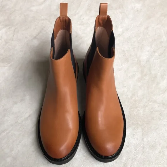 J. Crew Women’s Leather pull-on boots Rich Caramel New With Box Size 7