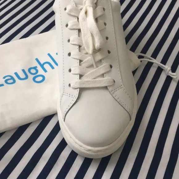 J. MCLAUGHLIN ANGELIQUE LEATHER SNEAKERS