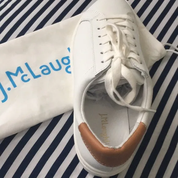 J. MCLAUGHLIN ANGELIQUE LEATHER SNEAKERS