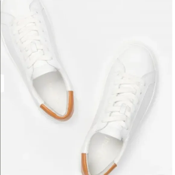 J. MCLAUGHLIN ANGELIQUE LEATHER SNEAKERS