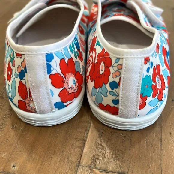 Jacadi baguette red liberty print sneakers