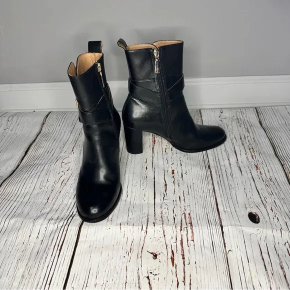 Jack Rogers Women's Jade Black Ankle Boots Booties Size 7.5 EUC Bloomingdale’s