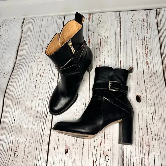 Jack Rogers Women's Jade Black Ankle Boots Booties Size 7.5 EUC Bloomingdale’s