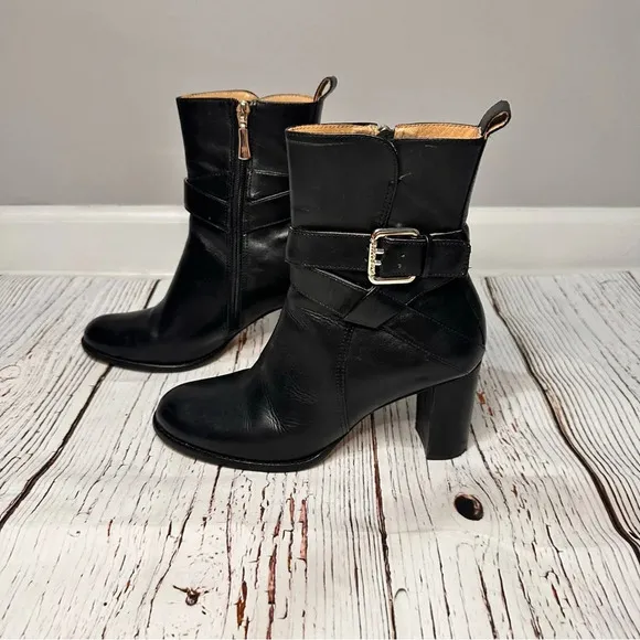 Jack Rogers Women's Jade Black Ankle Boots Booties Size 7.5 EUC Bloomingdale’s