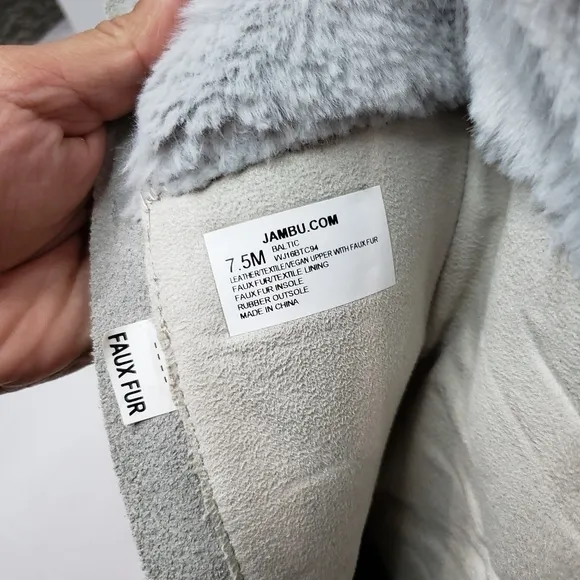 Jambu Baltic Mid Calf Faux Fur Snow Boots Size 7.5