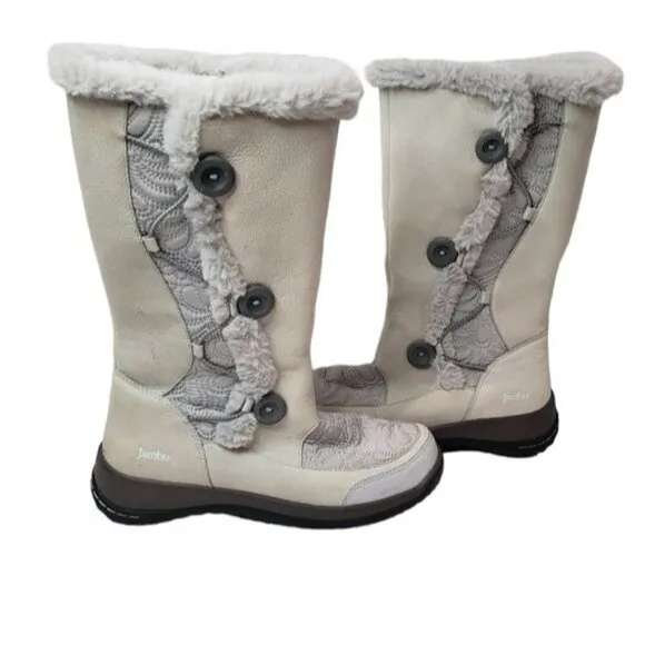 Jambu Baltic Mid Calf Faux Fur Snow Boots Size 7.5