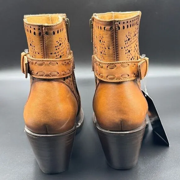 J.B Dillon Leather Ankle Boots
