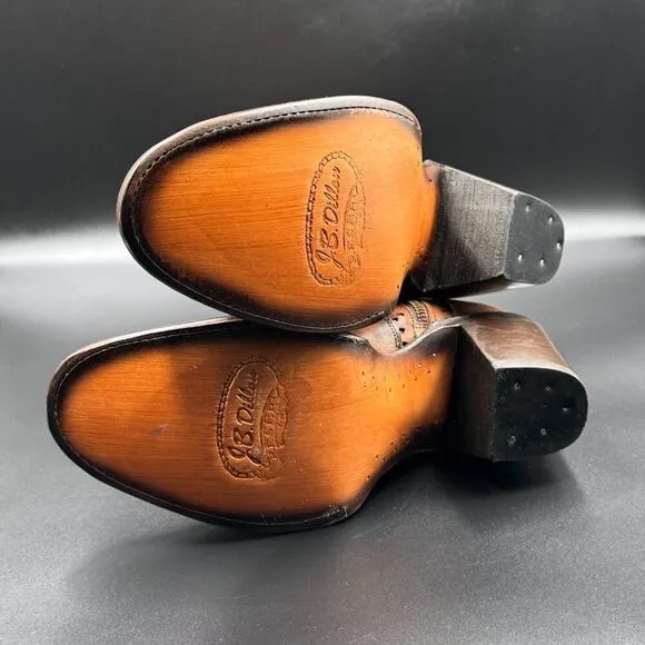 J.B Dillon Leather Ankle Boots
