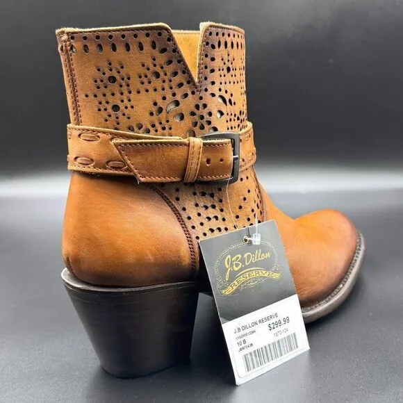 J.B Dillon Leather Ankle Boots