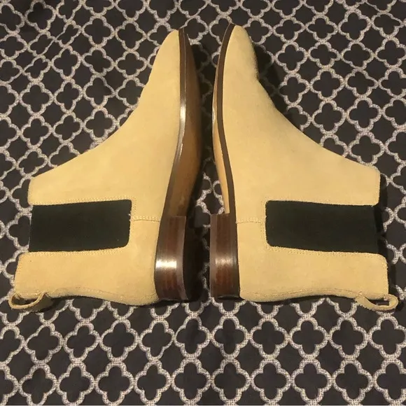 J.CREW Suede Pull On Chelsea Ankle Shoe Boots AQ661 Women’s Sz 7 Tan