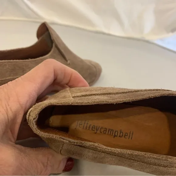 Jeffery Campbell Barkley Tan Suede Loafers
