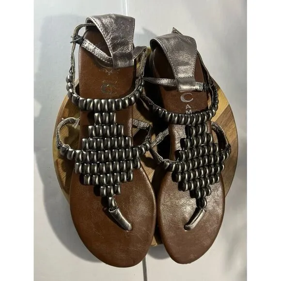 Jeffrey Campbell Nena 2 Sandals Pewter Size 9