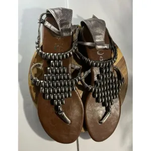 Jeffrey Campbell Nena 2 Sandals Pewter Size 9