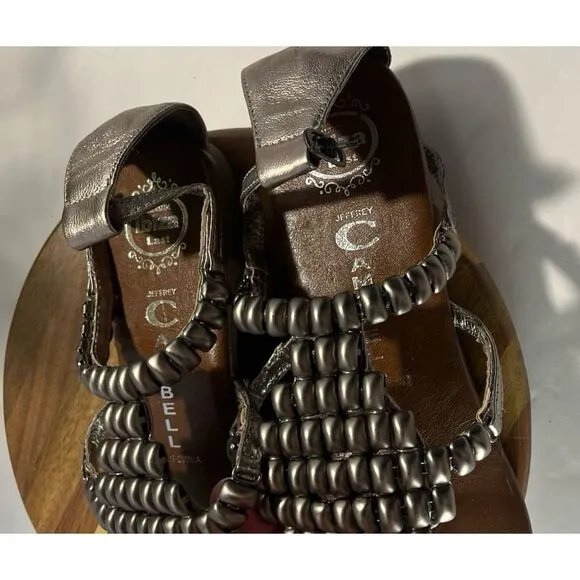 Jeffrey Campbell Nena 2 Sandals Pewter Size 9