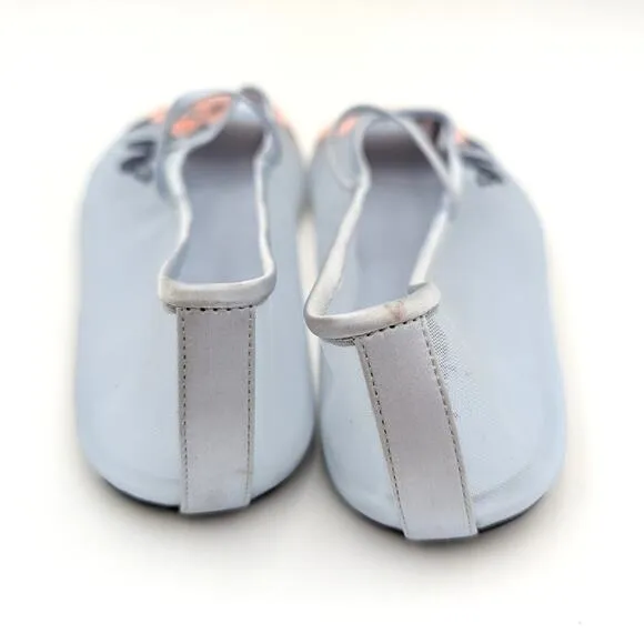 Jeffrey Campbell Swan Flower Mesh Mary Jane Flats Women's Blue Size US7.5