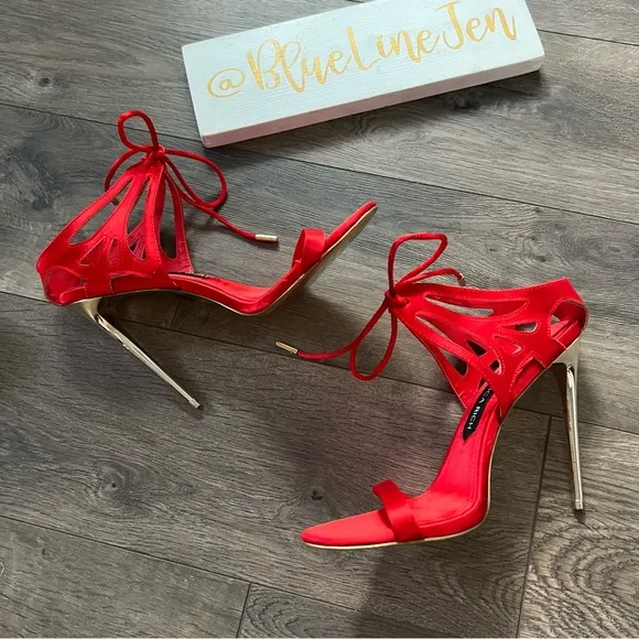 Jessica Rich So Expensive Satin Sandals NWOT