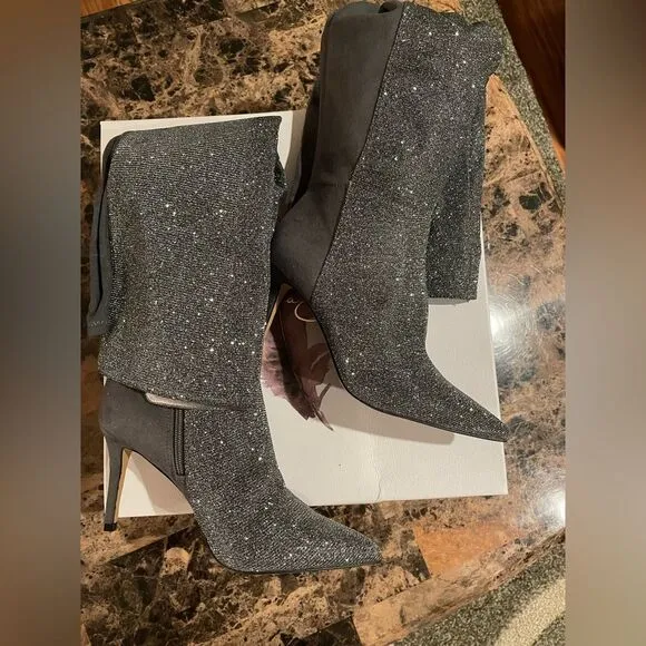 Jessica Simpson Amriena Metallic Stiletto Boots