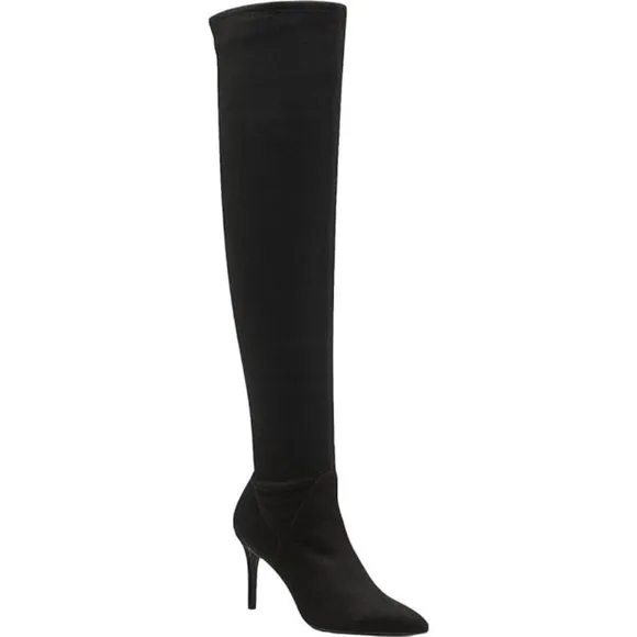 Jessica Simpson Womens Abrine Pull On Over-The-Knee Boots Black 6.5 NIB