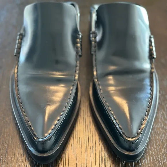 Jil Sander Convertible Pointed Toe Leather Loafer Sz 8.5