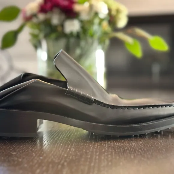 Jil Sander Convertible Pointed Toe Leather Loafer Sz 8.5