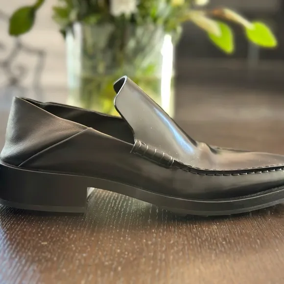 Jil Sander Convertible Pointed Toe Leather Loafer Sz 8.5