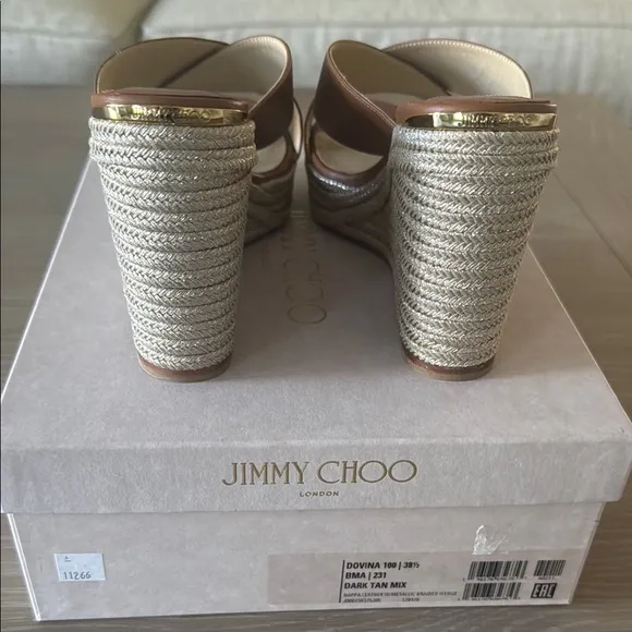 Jimmy Choo Dovina Espadrille Platform Wedge NWT