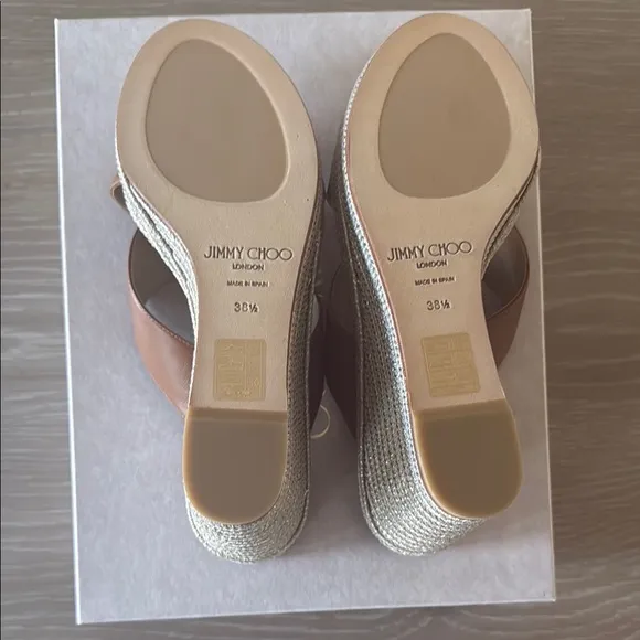 Jimmy Choo Dovina Espadrille Platform Wedge NWT