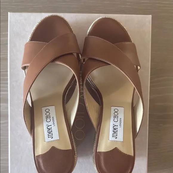 Jimmy Choo Dovina Espadrille Platform Wedge NWT