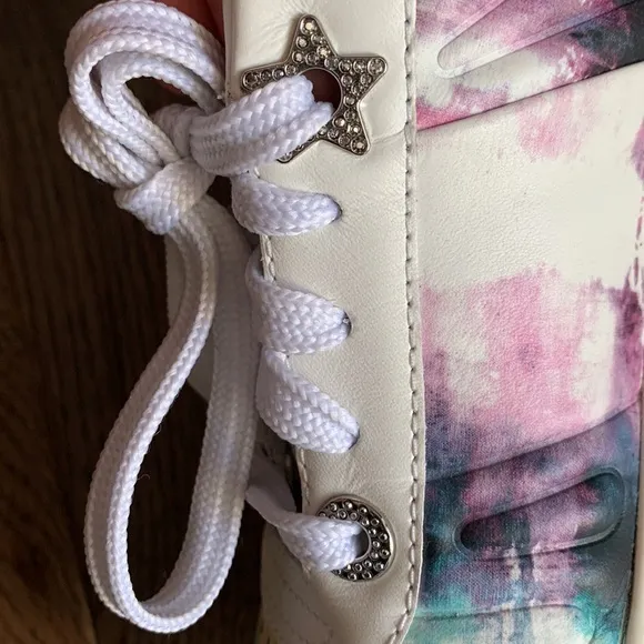 Jimmy Choo Hawaii Tie-Dye Leather Sneakers