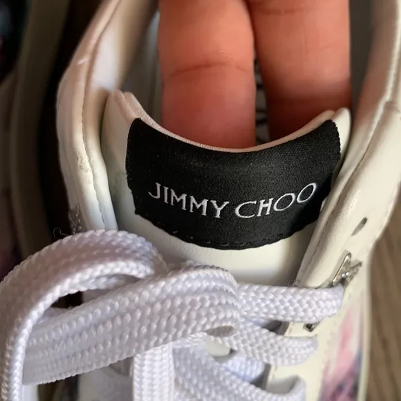 Jimmy Choo Hawaii Tie-Dye Leather Sneakers