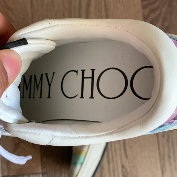 Jimmy Choo Hawaii Tie-Dye Leather Sneakers