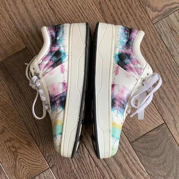 Jimmy Choo Hawaii Tie-Dye Leather Sneakers
