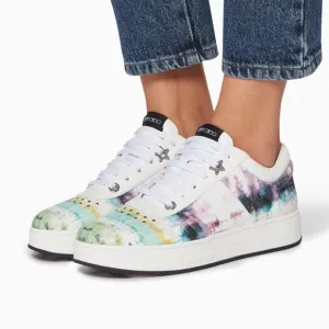 Jimmy Choo Hawaii Tie-Dye Leather Sneakers