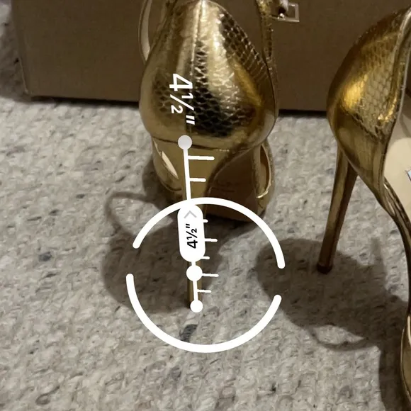 JIMMY CHOOSE GOLD HEELS SANDALS