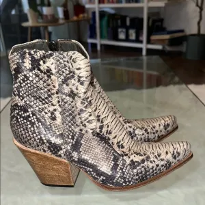 JO GHOST Snakeskin REAL Ankle Boots 8 ( free people)