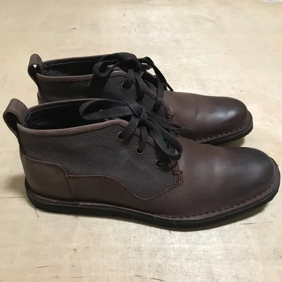 John Varvatos Boots Brown Leather Size 8.5