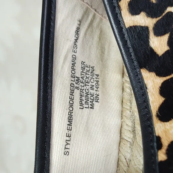 Johnny Was Floral Embroidered Women's Espadrilles Shoes size 8.5