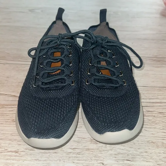 Johnston &amp; Murphy Amherst Knit Navy Comfort Dress Sneakers Boys Size 3M