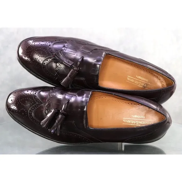 Johnston &amp; Murphy Heritage Men's Kiltie Tassel Loafers Dress Shoes Sz 11 D 32733