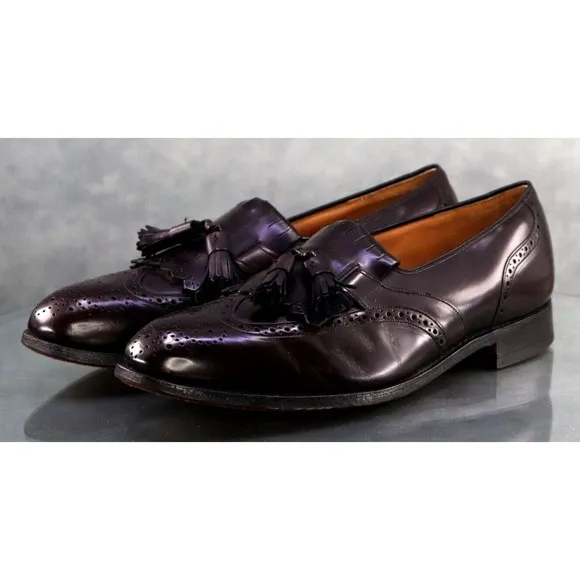 Johnston &amp; Murphy Heritage Men's Kiltie Tassel Loafers Dress Shoes Sz 11 D 32733