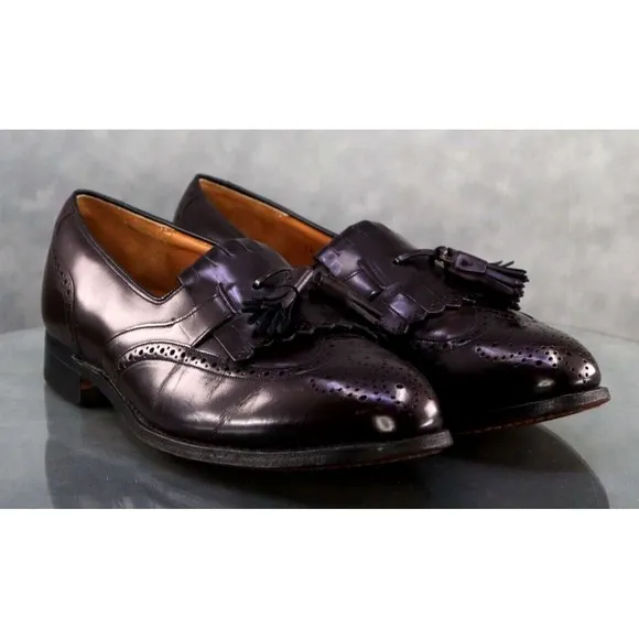 Johnston &amp; Murphy Heritage Men's Kiltie Tassel Loafers Dress Shoes Sz 11 D 32733