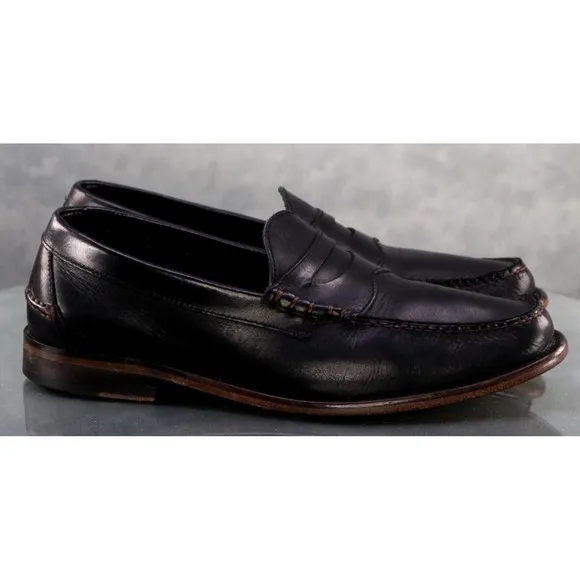 Johnston &amp; Murphy Men's Casual Loafers Shoes Size 10.5 Leather Black 16-7851