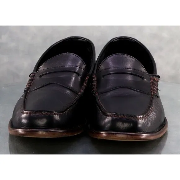Johnston &amp; Murphy Men's Casual Loafers Shoes Size 10.5 Leather Black 16-7851