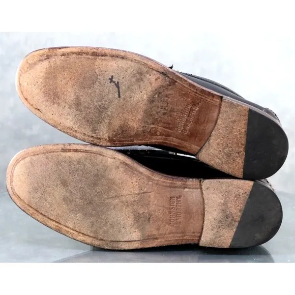 Johnston &amp; Murphy Men's Casual Loafers Shoes Size 10.5 Leather Black 16-7851