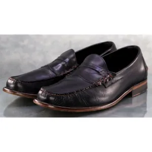 Johnston &amp; Murphy Men's Casual Loafers Shoes Size 10.5 Leather Black 16-7851