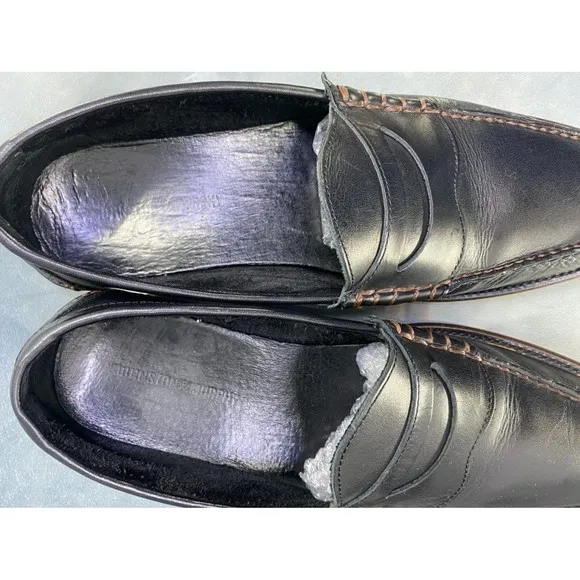 Johnston &amp; Murphy Men's Casual Loafers Shoes Size 10.5 Leather Black 16-7851