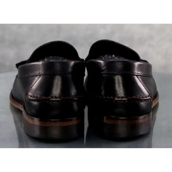 Johnston &amp; Murphy Men's Casual Loafers Shoes Size 10.5 Leather Black 16-7851